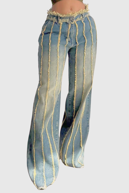 Maribel Fringe Panel Jeans