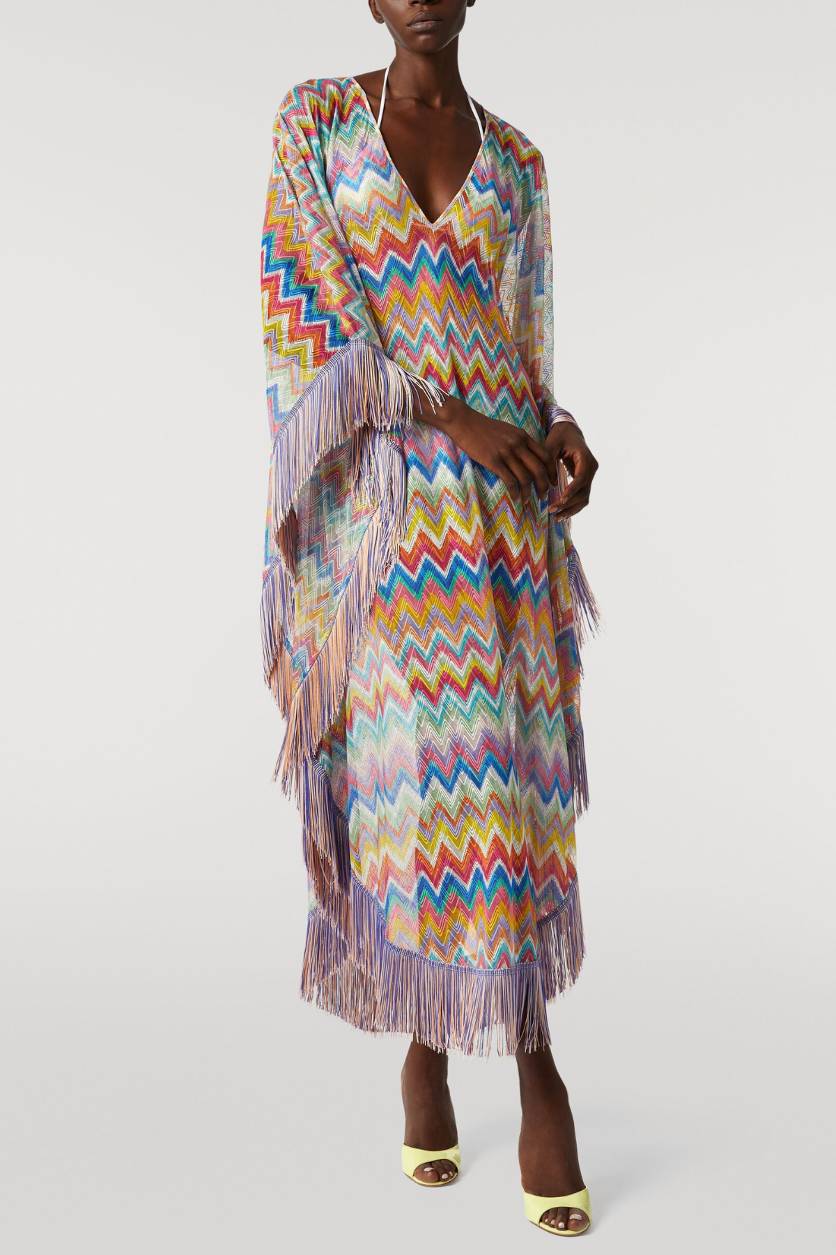 Marinet Zig Zag Fringe Kaftan