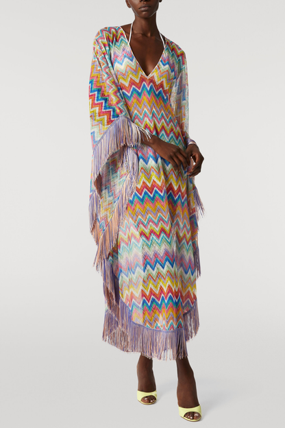 Marinet Zig Zag Fringe Kaftan