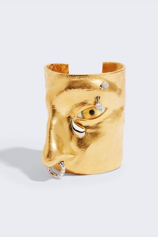 Marliz Pierced Visage Cuff Bracelet
