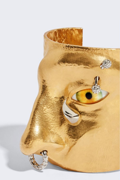 Marliz Pierced Visage Cuff Bracelet