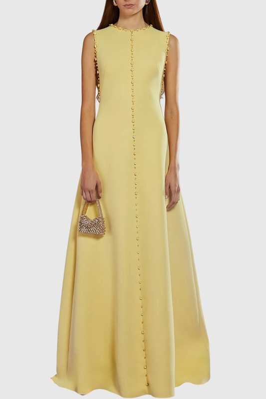 Marzia Crystal Hem Sleeveless Maxi Dress
