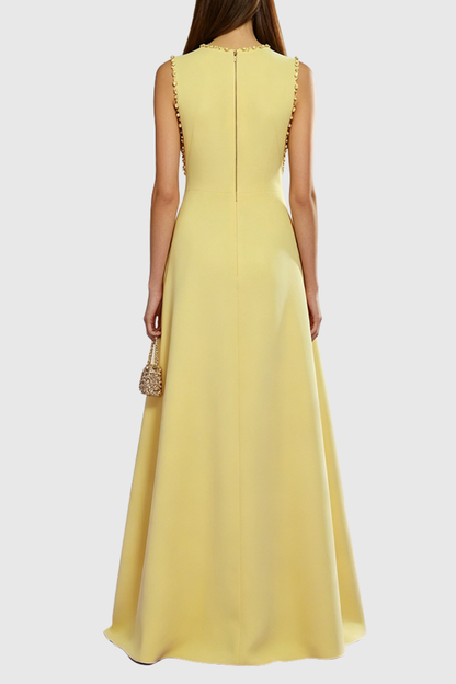 Marzia Crystal Hem Sleeveless Maxi Dress