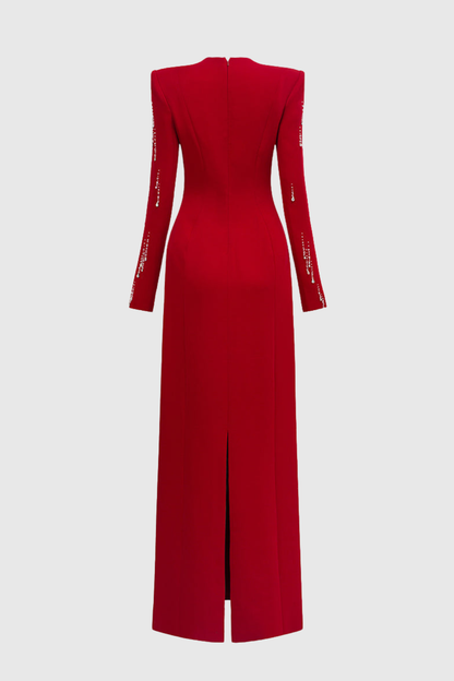Masar Crystal-drop Embellished Maxi Dress