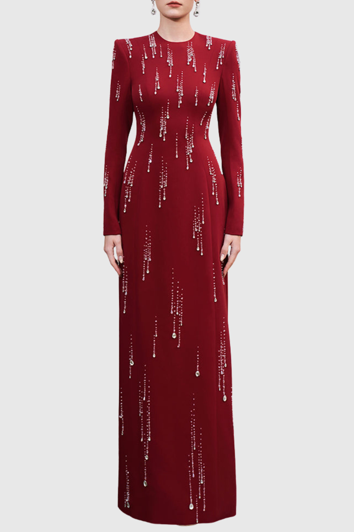 Masar Crystal-drop Embellished Maxi Dress