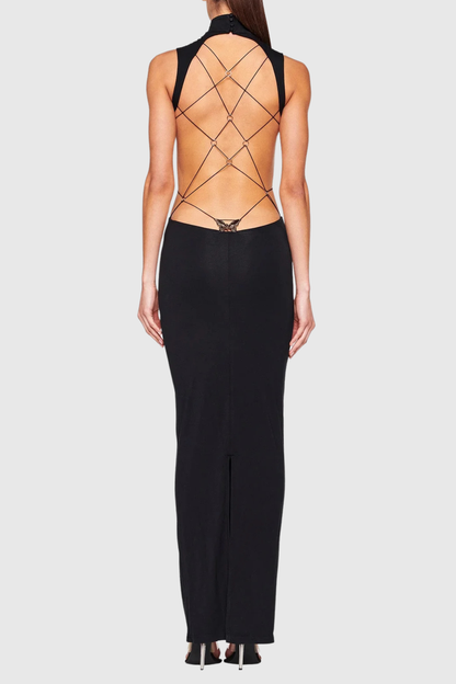 Mathilda Cutout Open Back Maxi Dress