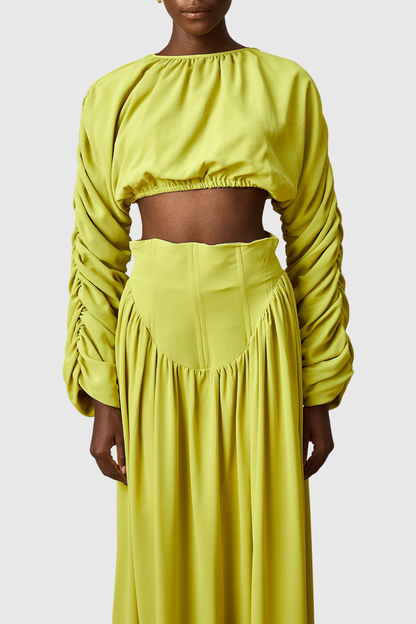 Maudia Crop Top & Maxi Skirt Set