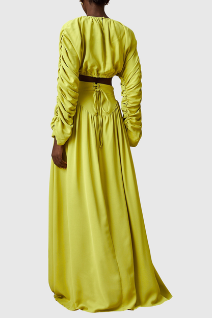 Maudia Crop Top & Maxi Skirt Set