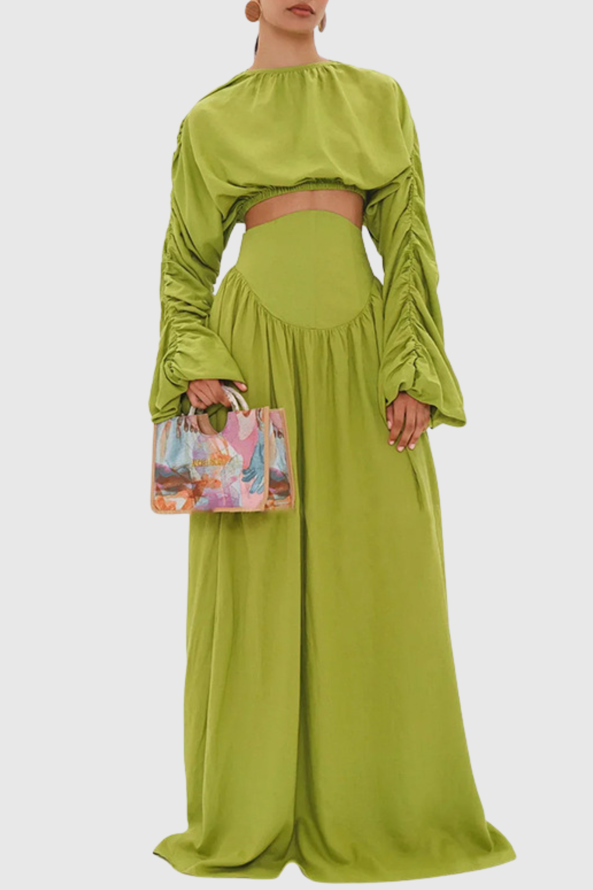 Maudia Crop Top & Maxi Skirt Set