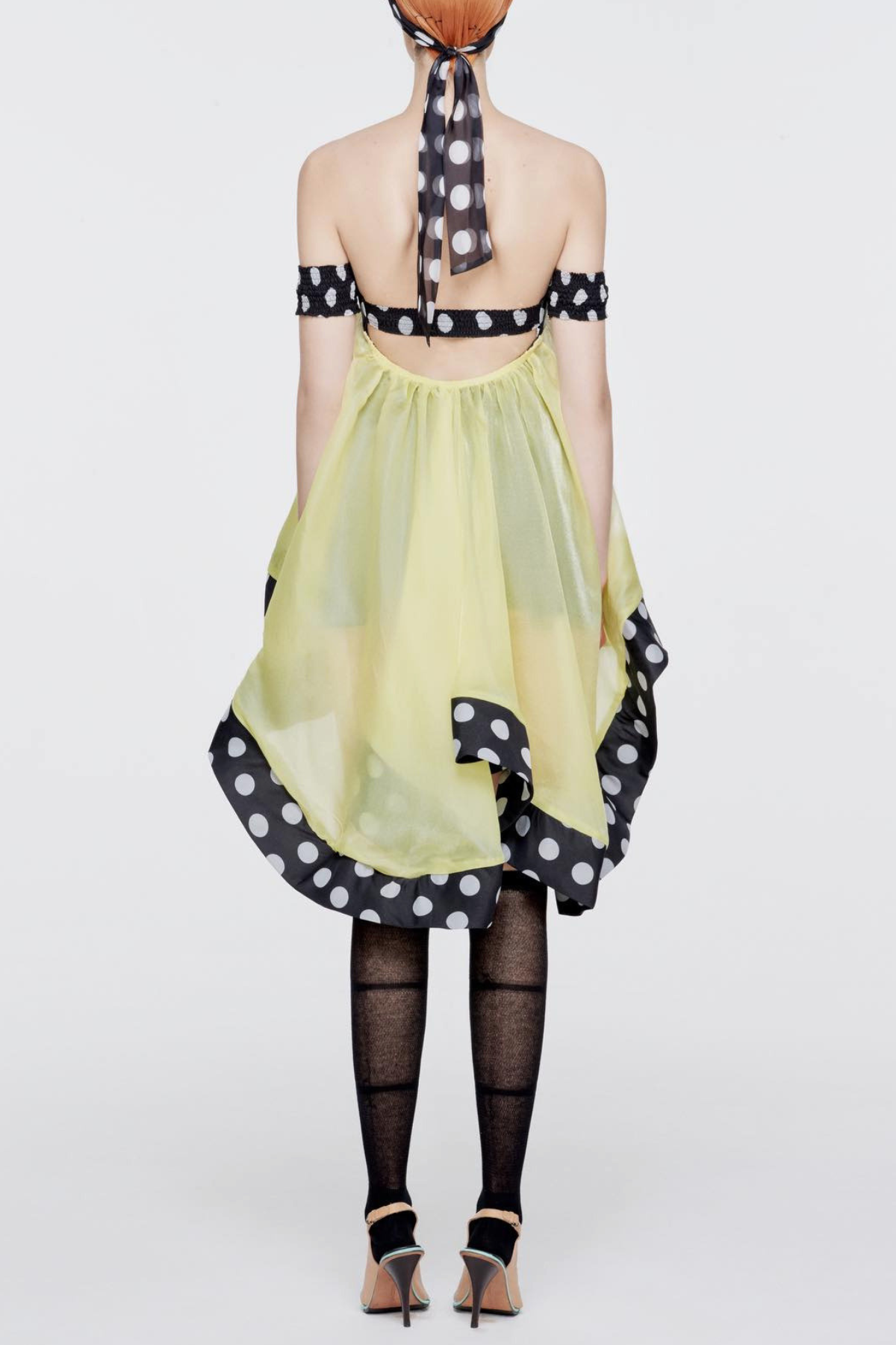Maural Off Shoulder Polka Dot Mini Dress