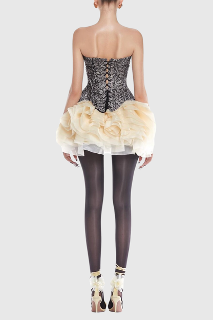 Mawar Lace Corset - Beige