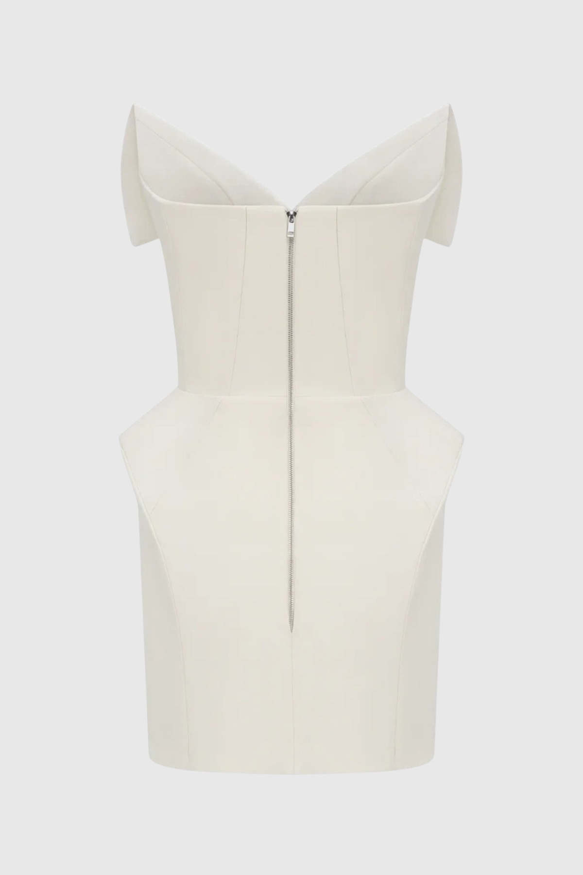 Mayar Strapless Corset Mini Dress - White