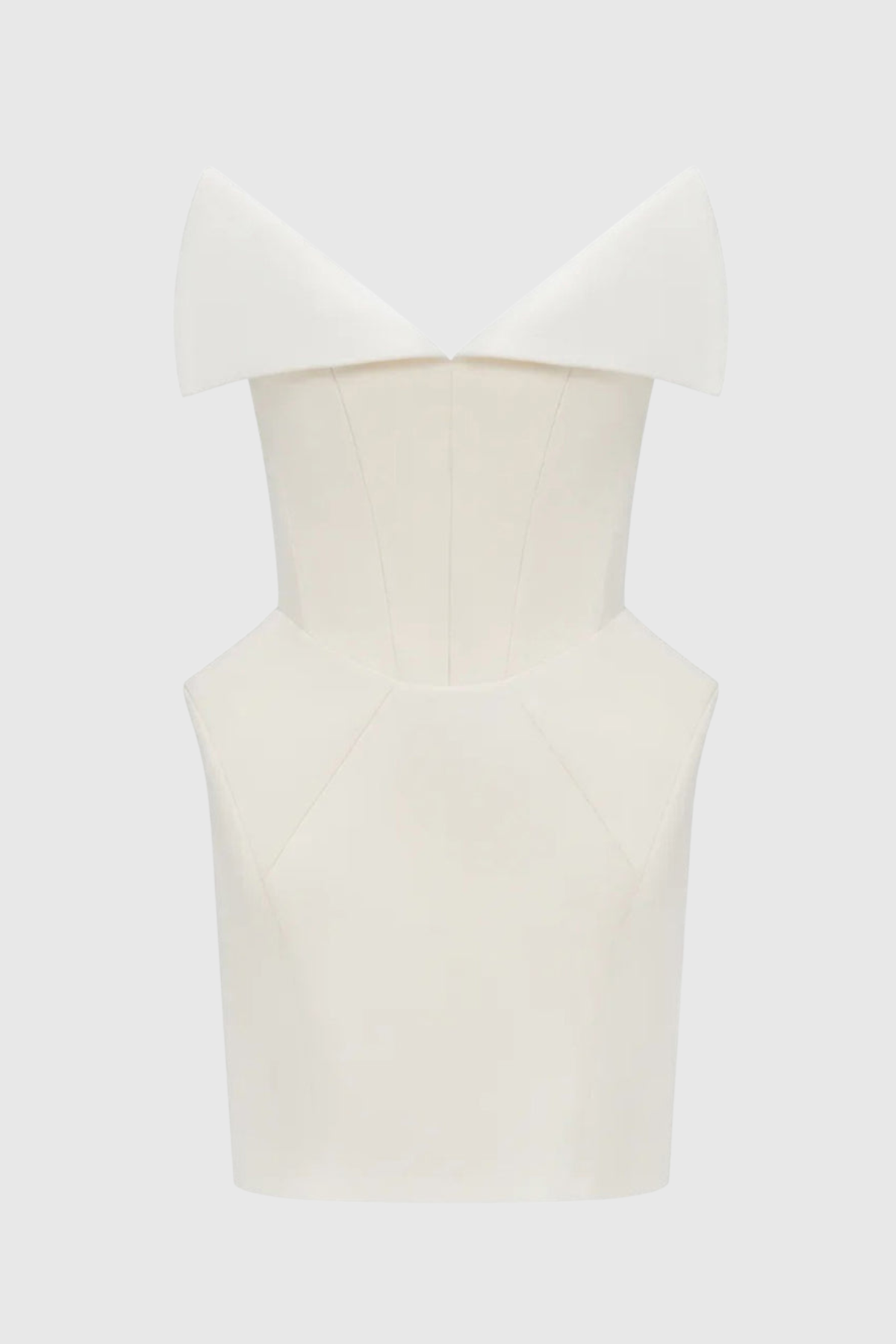 Mayar Strapless Corset Mini Dress - White