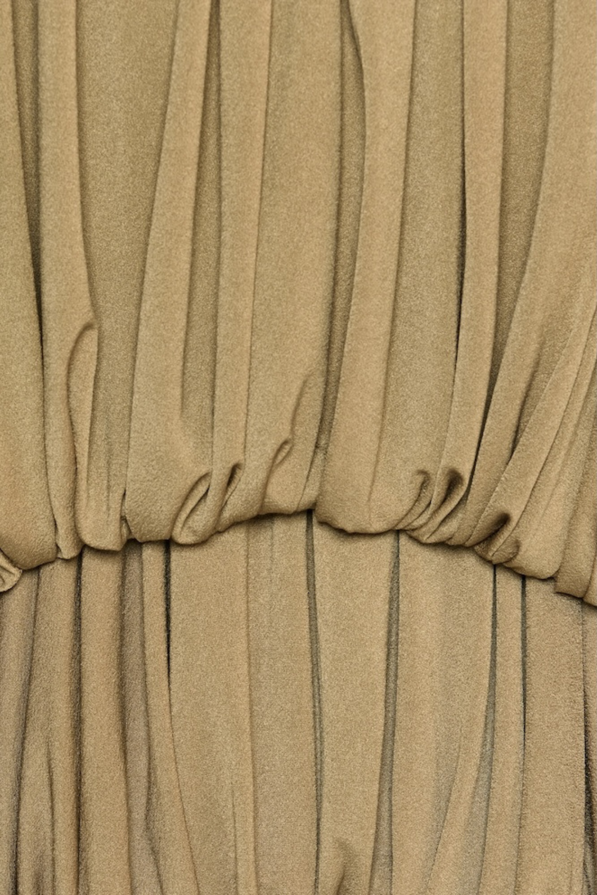 Mbba Sleeveless Ruched Maxi Dress - Brown
