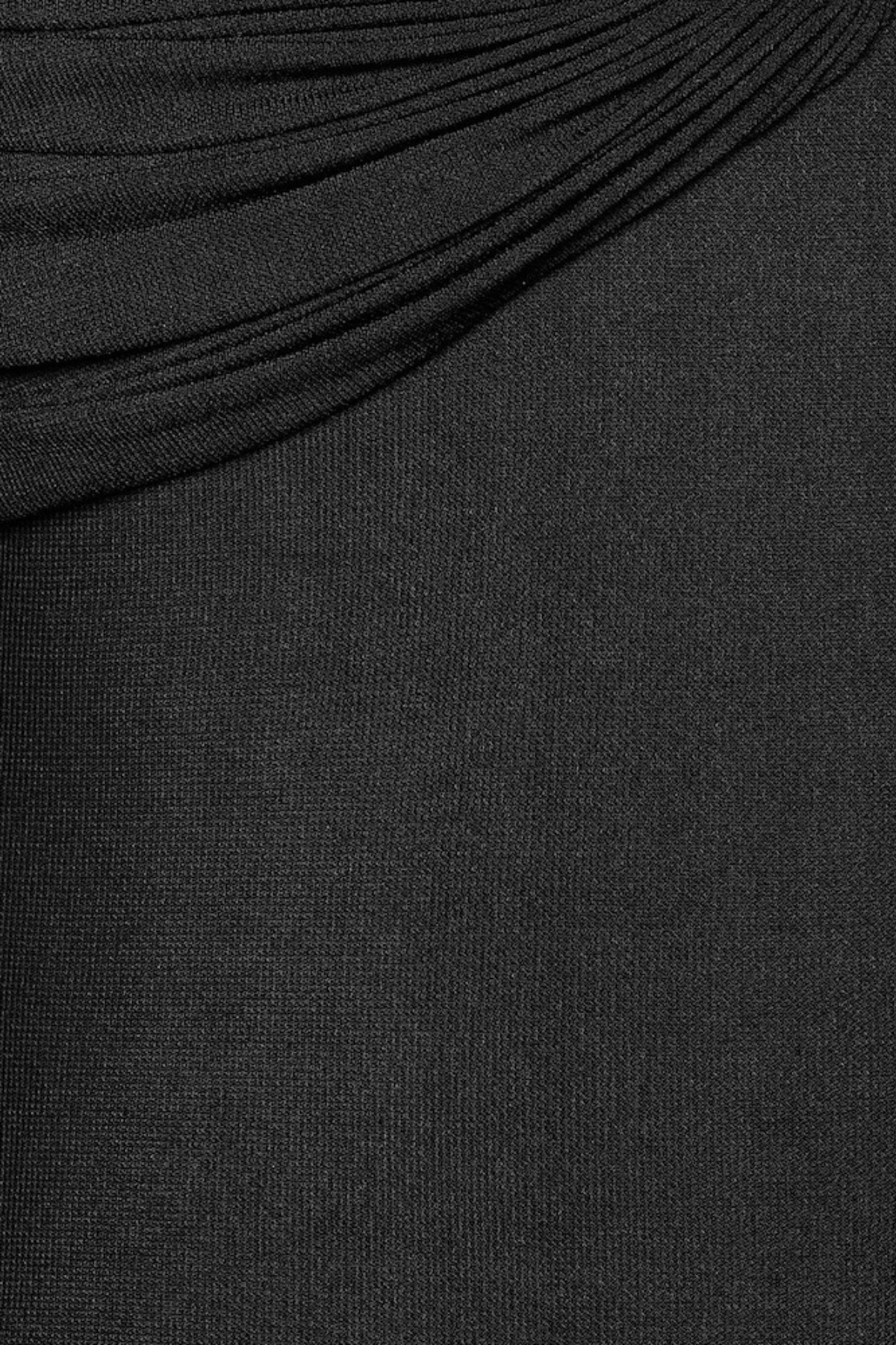 Mbban Metal Ruched Mini Dress - Black