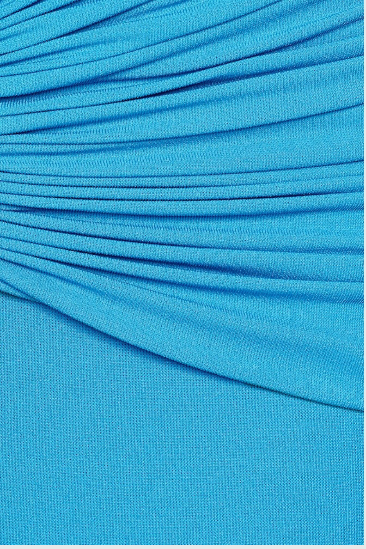 Mbban Off Shoulder Metal Ruched Maxi Dress - Blue