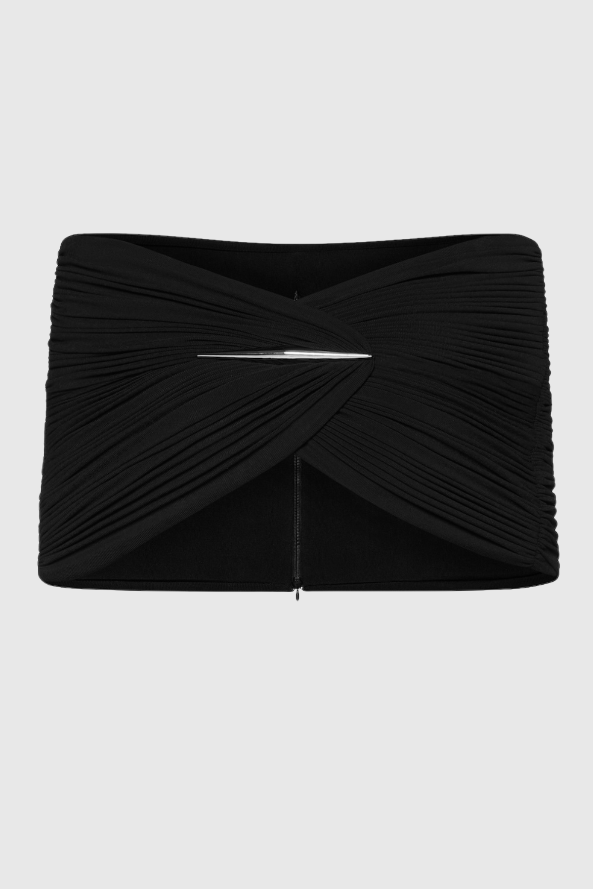 Mbban Off Shoulder Ruched Top & Maxi Skirt Set - Black