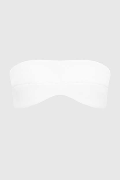 Mbban Off Shoulder Ruched Top & Maxi Skirt Set - White