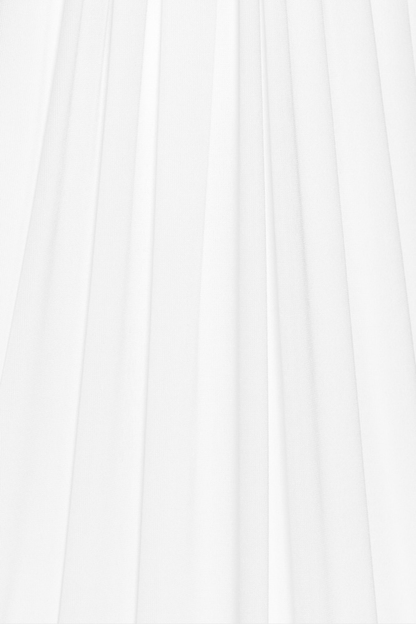 Mbban Sleeveless Metal Ruched Maxi Dress - White