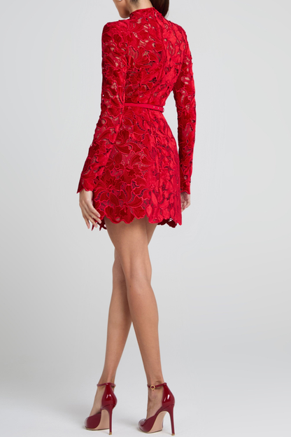 Medea Floral Lace Mini Dress