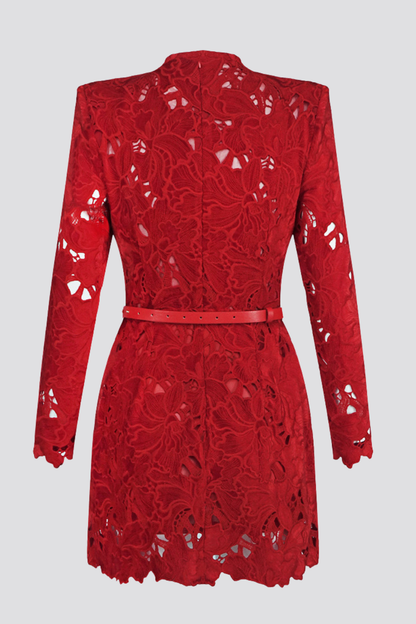 Medea Floral Lace Mini Dress