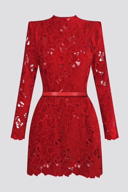 Medea Floral Lace Mini Dress