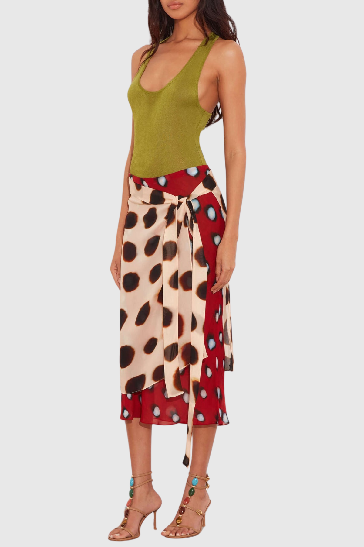 Meera Print Midi Skirt