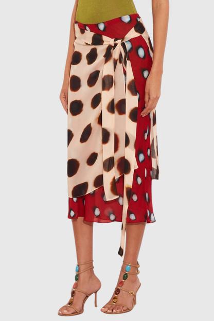 Meera Print Midi Skirt