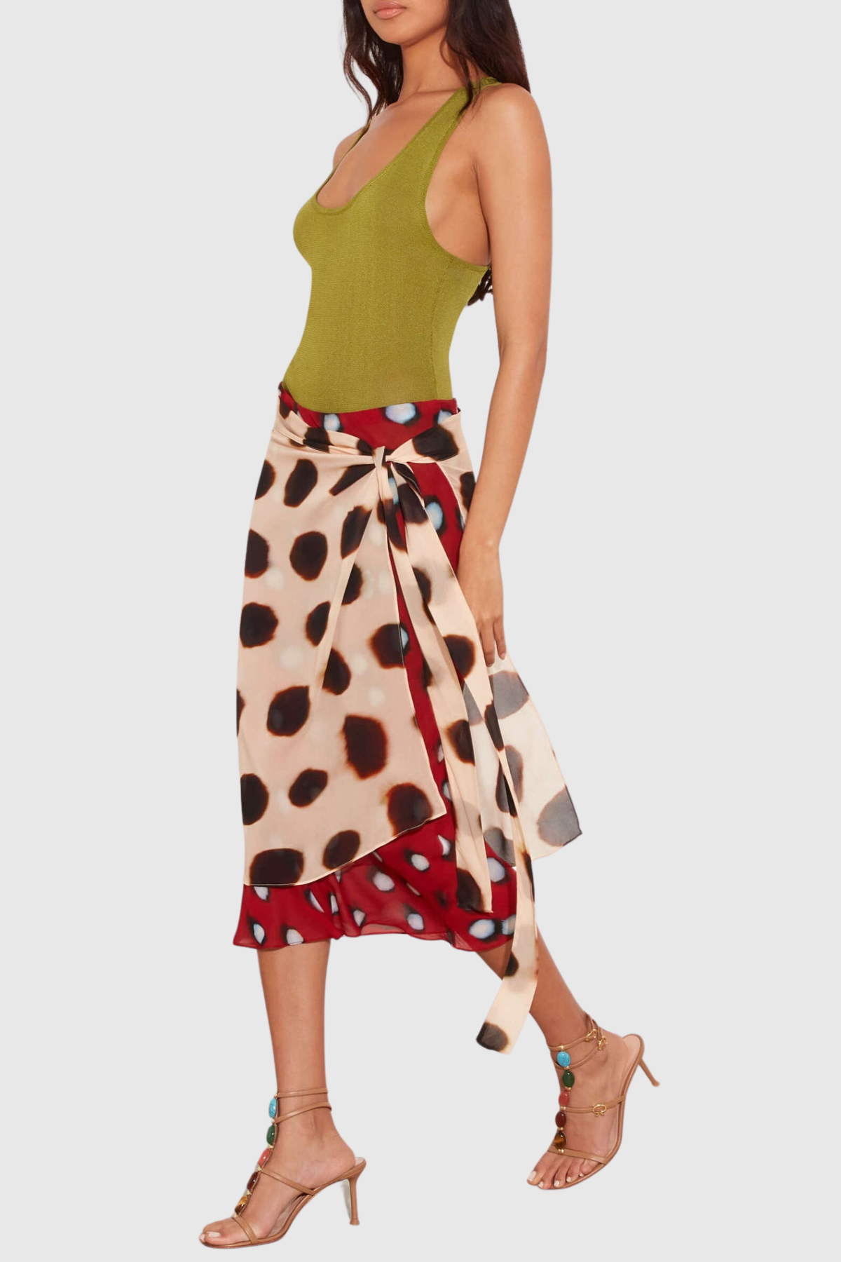 Meera Print Midi Skirt