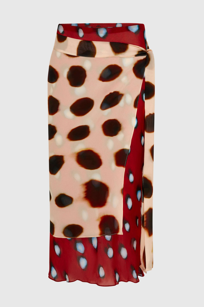 Meera Print Midi Skirt