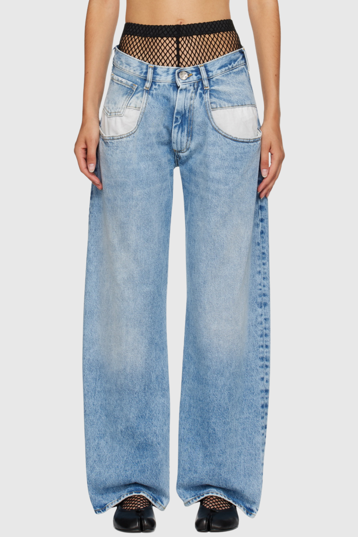 Mielya Pocket Faded Jeans