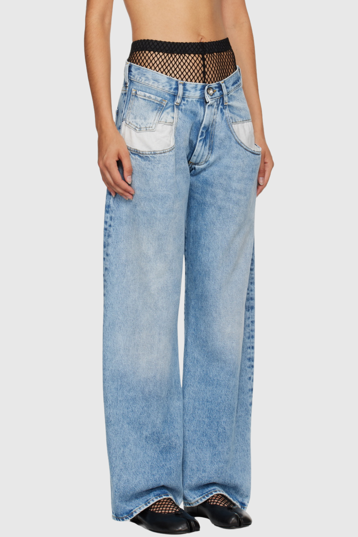 Mielya Pocket Faded Jeans