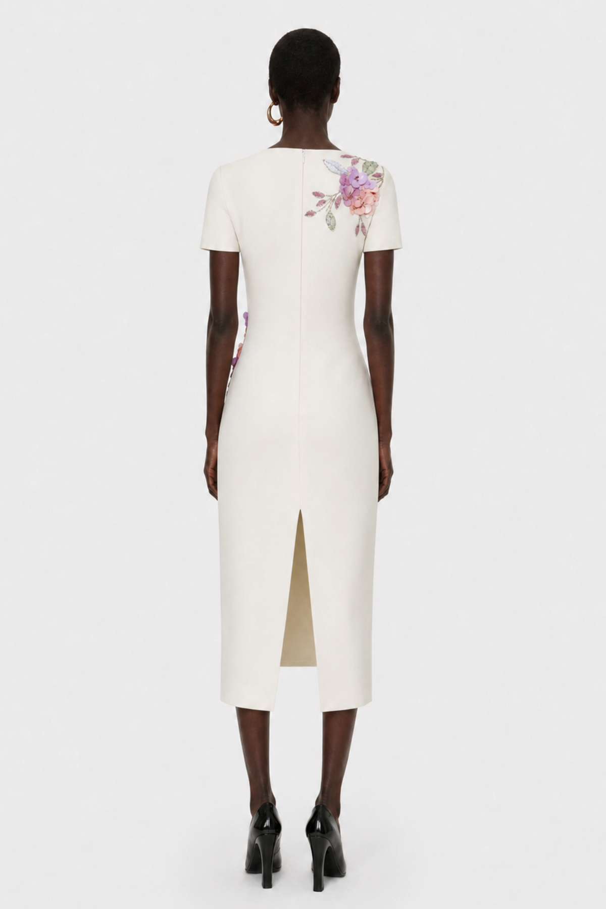 Mikaela Floral Sequin Midi Dress