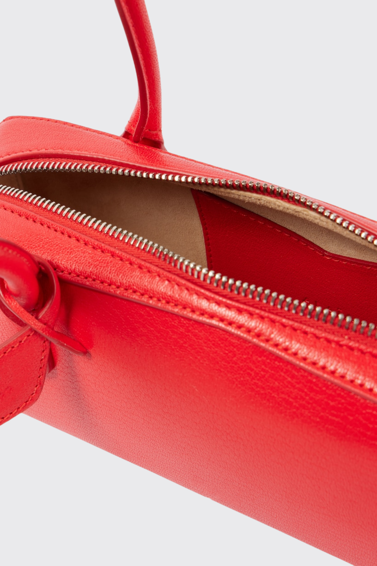 Mikki Leather Shoulder Bag - Red