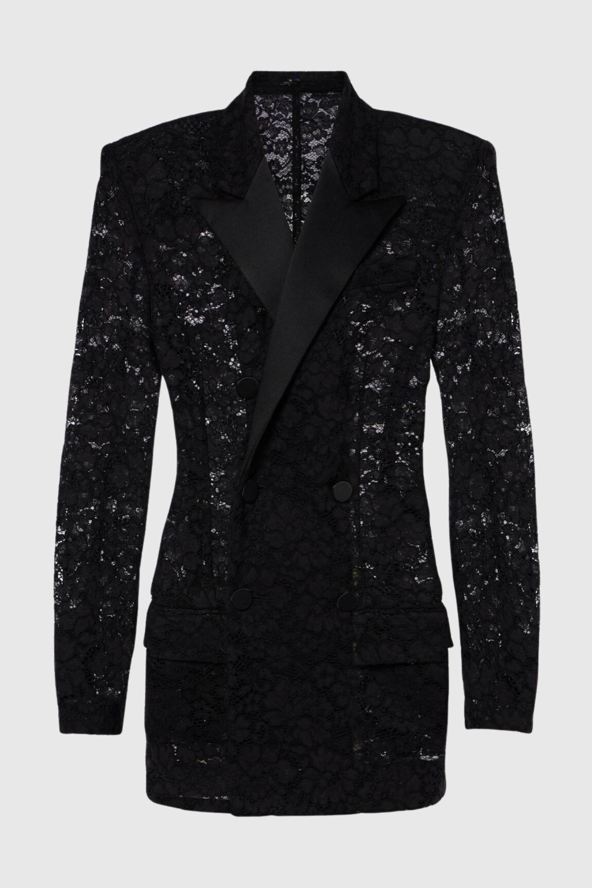 Minna Satin Trim Lace Blazer