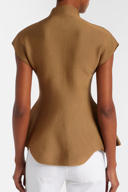 Minta Knit Peplum Top