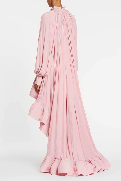 Mioya Asymmetric Ruffle Maxi Dress