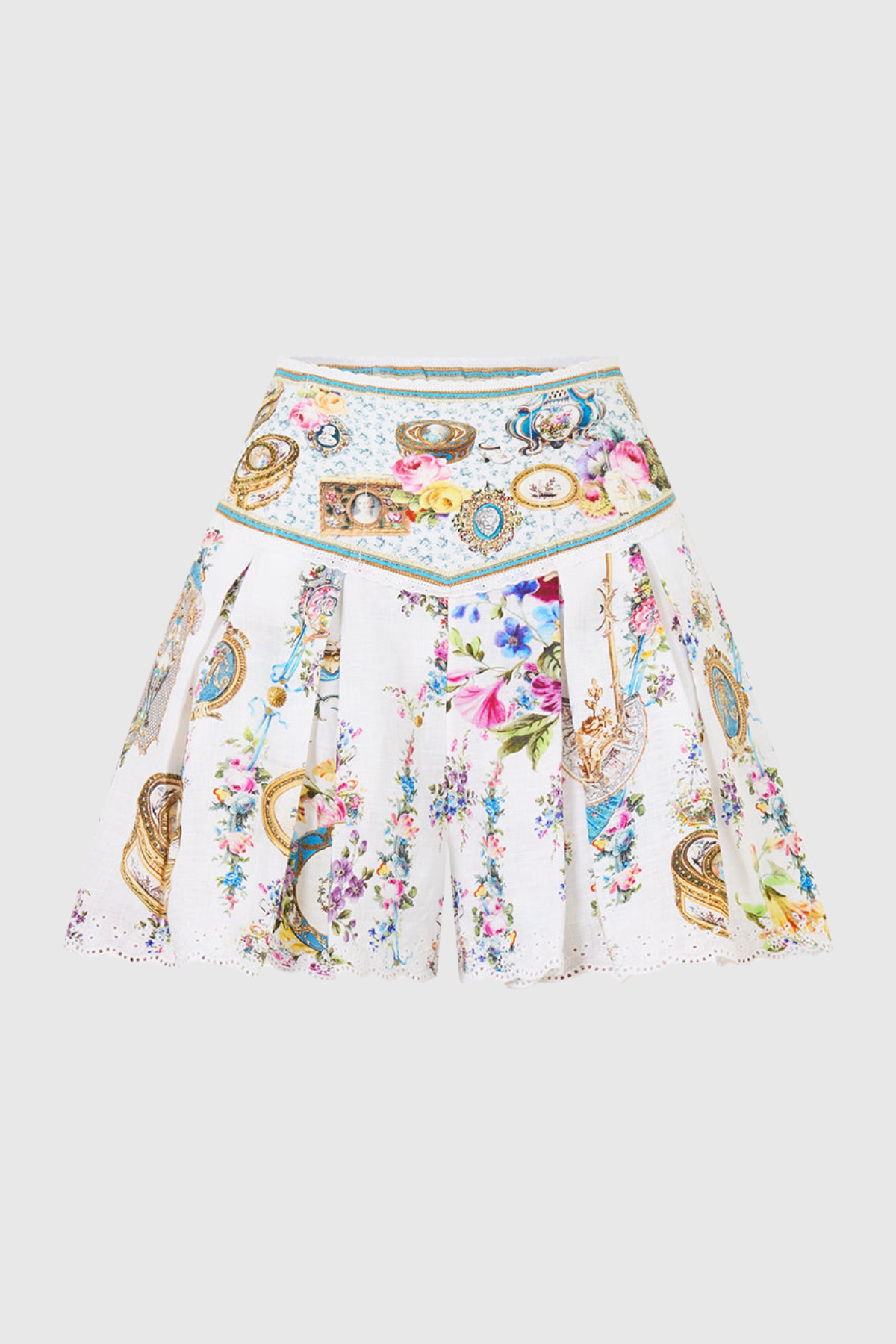 Miraba Print Frill Sleeve Blouse