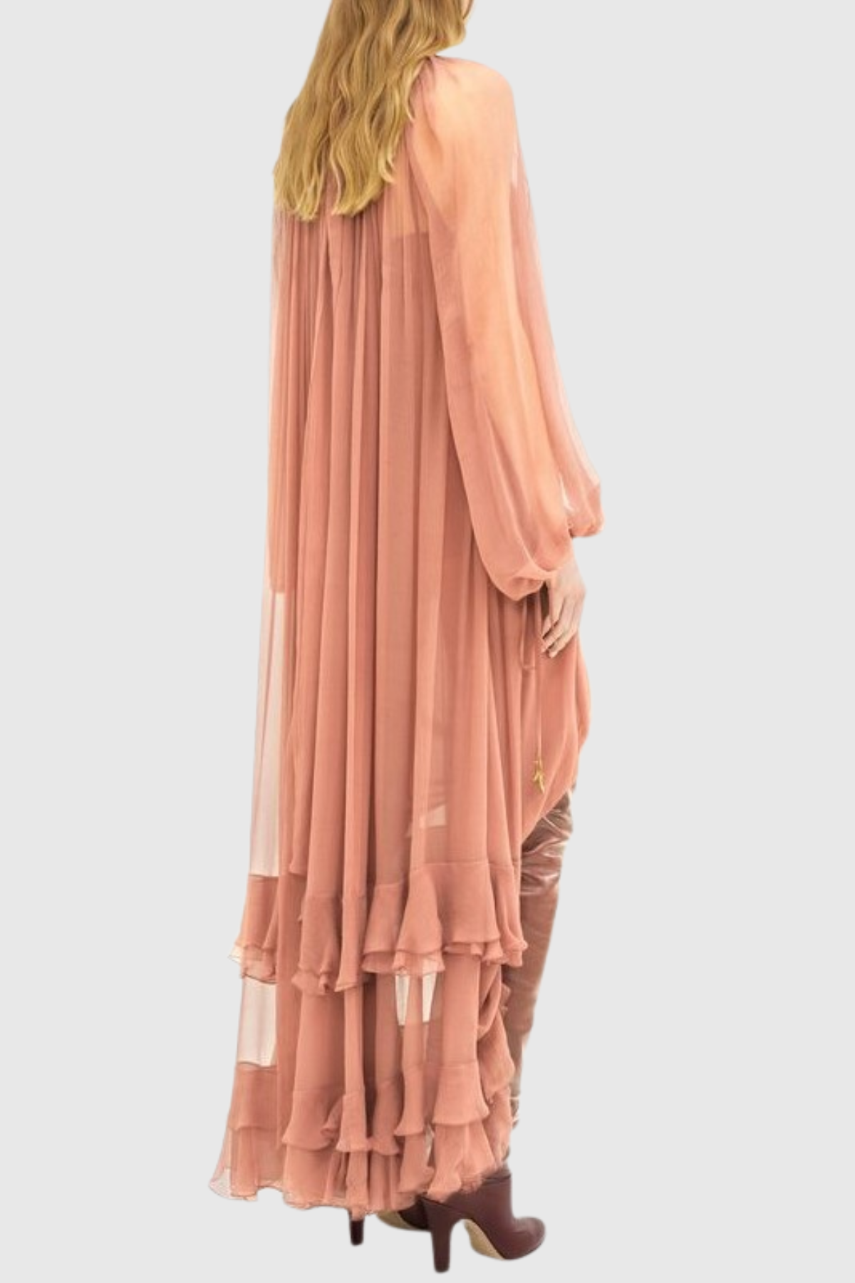 Miraca Ruffle Ruched Maxi Dress