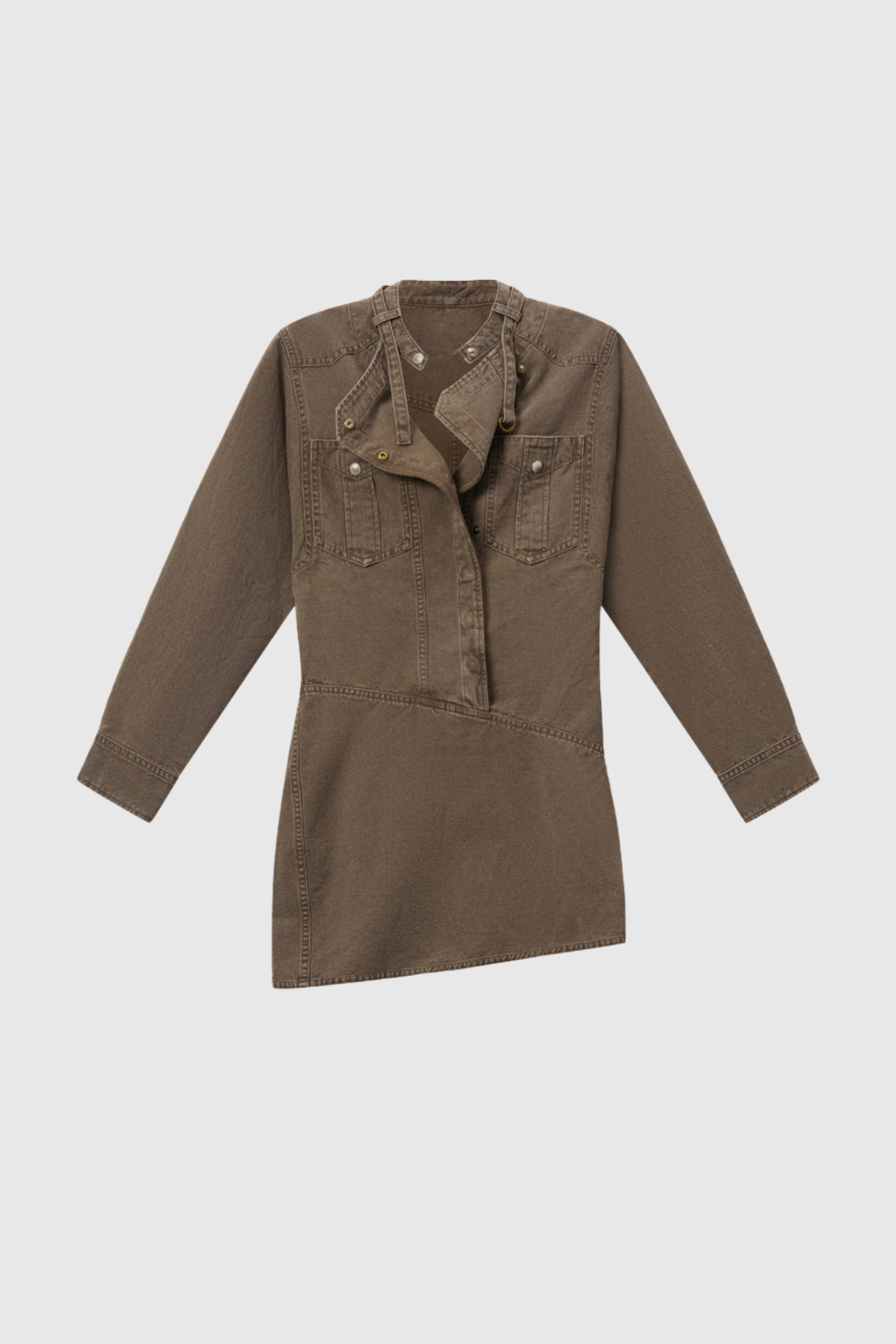 Mitzi Denim Mini Shirt Dress