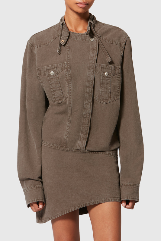 Mitzi Denim Mini Shirt Dress