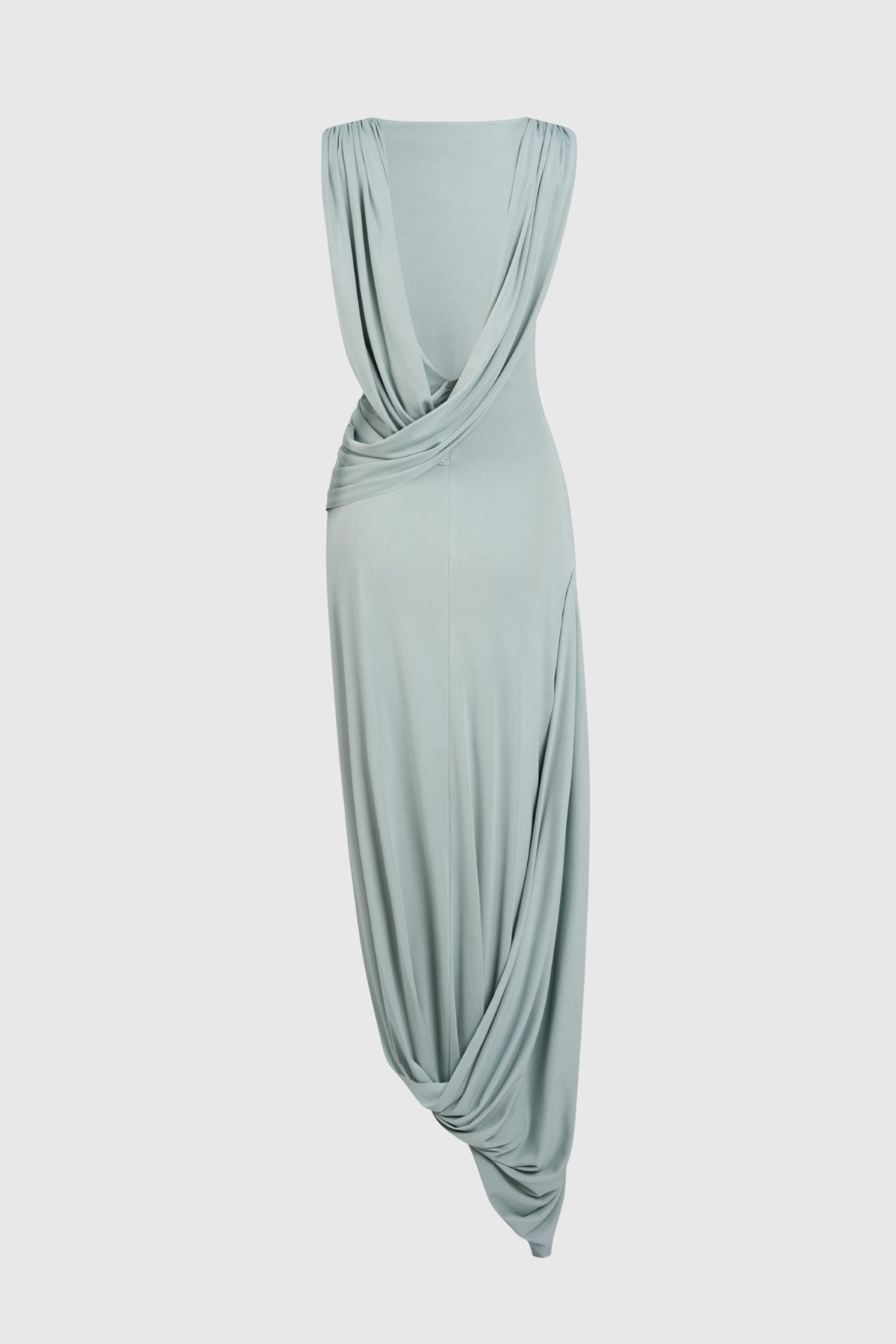 Miyra Sleevelss Draped Maxi Dress