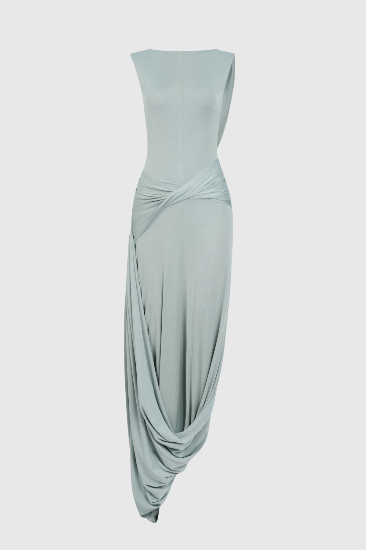 Miyra Sleevelss Draped Maxi Dress