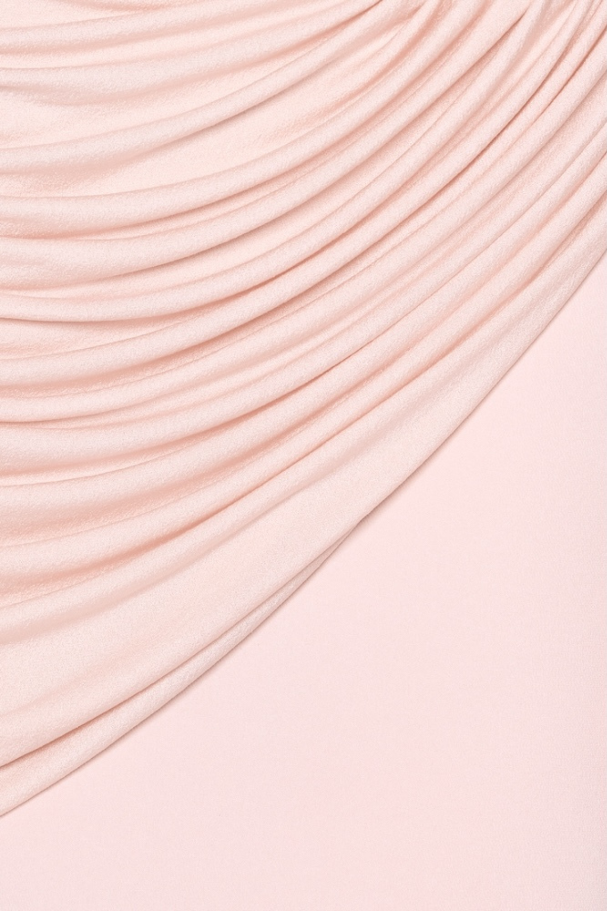 Miyuki Asymmetric Ruched Maxi Dress - Pink