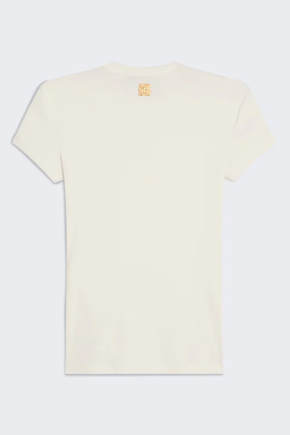 Monaya Pierced T-shirt -Beige