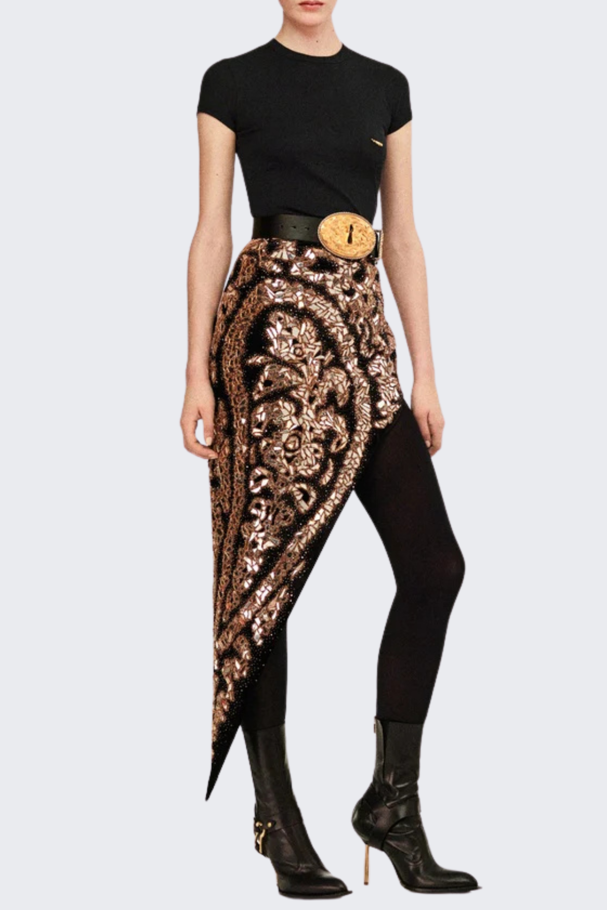 Monaya Pierced T-shirt - Black