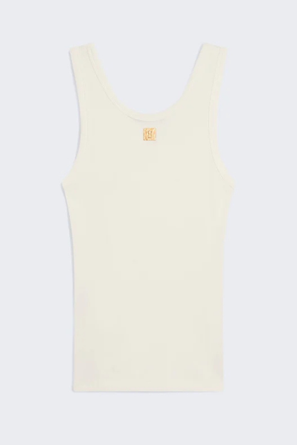 Monaya Pierced Tank Top - Beige