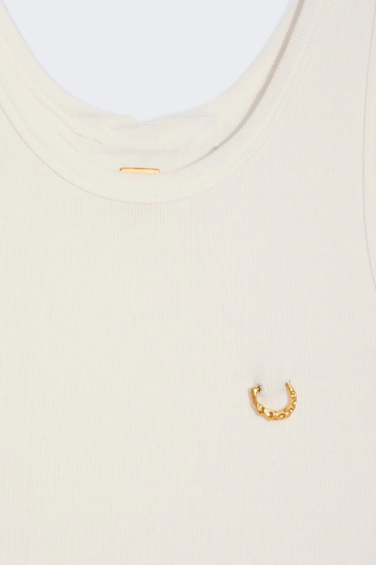 Monaya Pierced Tank Top - Beige
