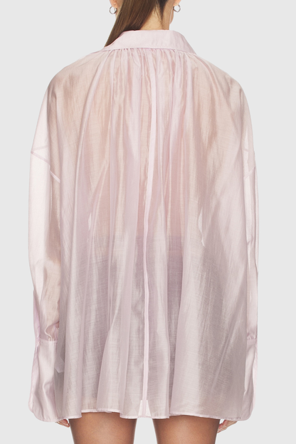 Monet Plunge Shirt - Pink