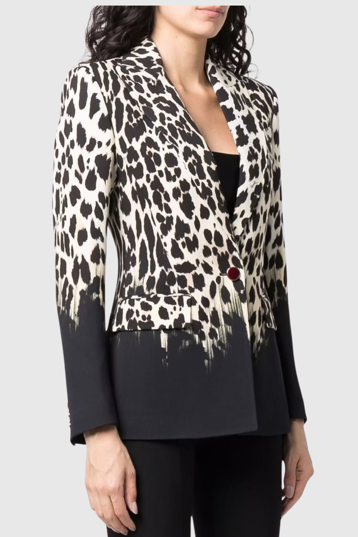 Mosha Gradient Leopard Blazer